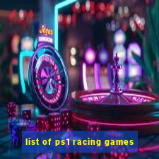 list of ps1 racing games